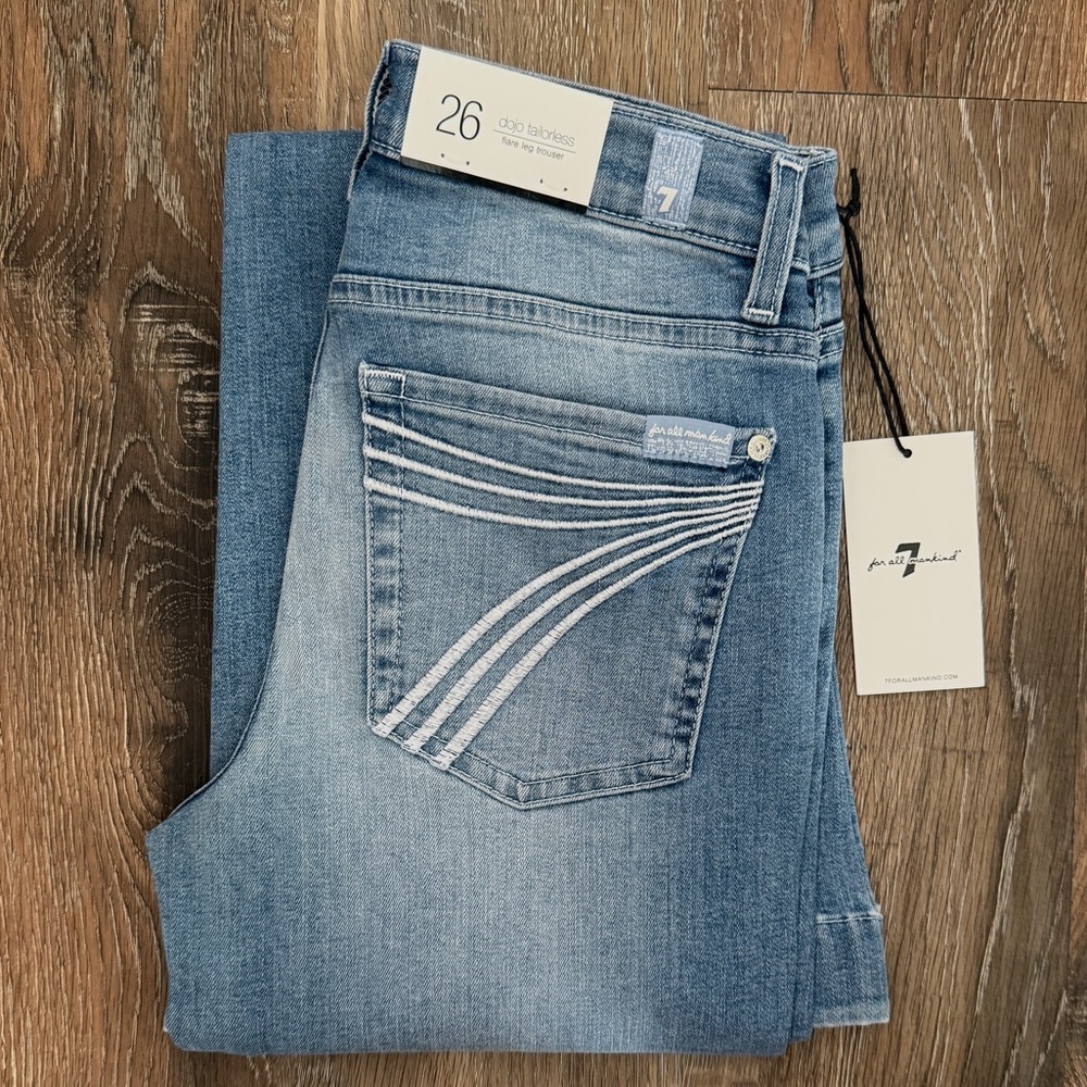 NWT 7 For All Mankind Tailorless Dojo Jeans 7FAMK - Picture 2 of 6